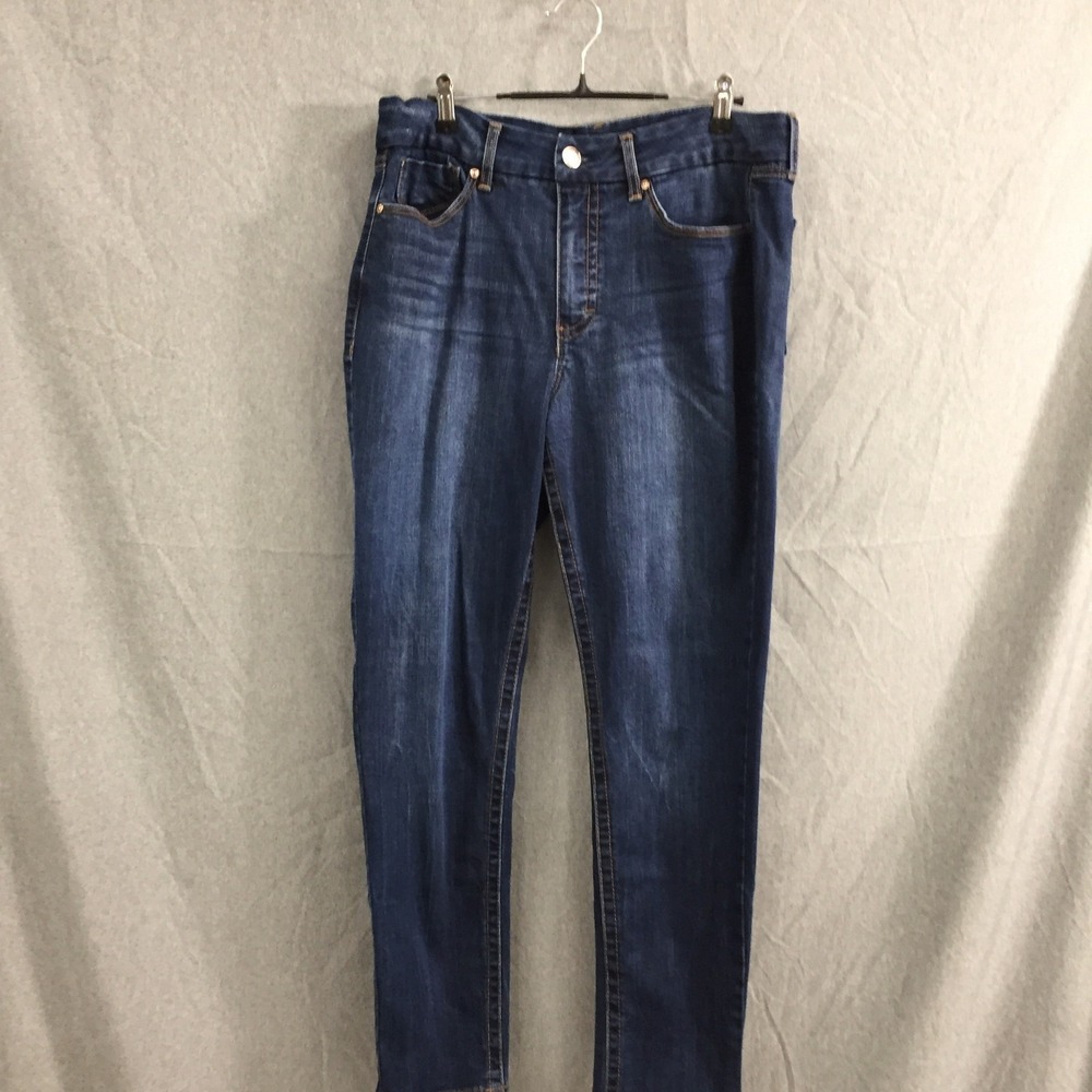 Seven7 Jeans Tummyless High Rise Skinny Avalon Dark Wash Women Size 14